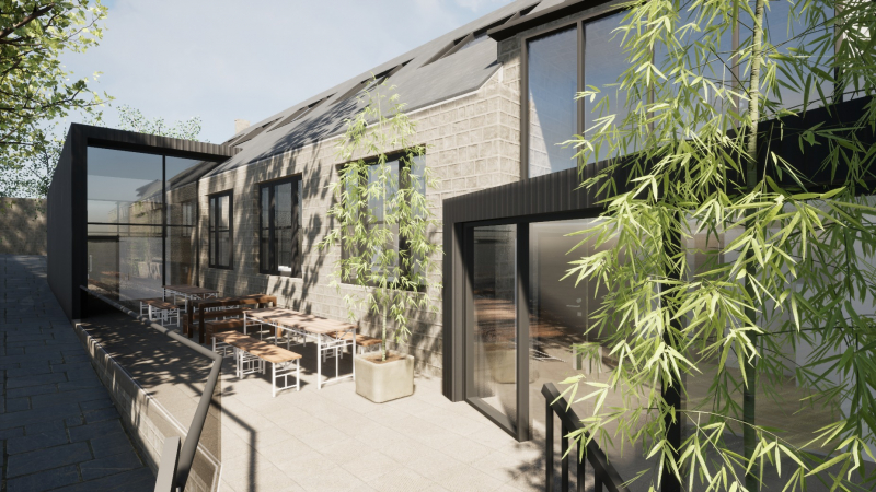 outside render