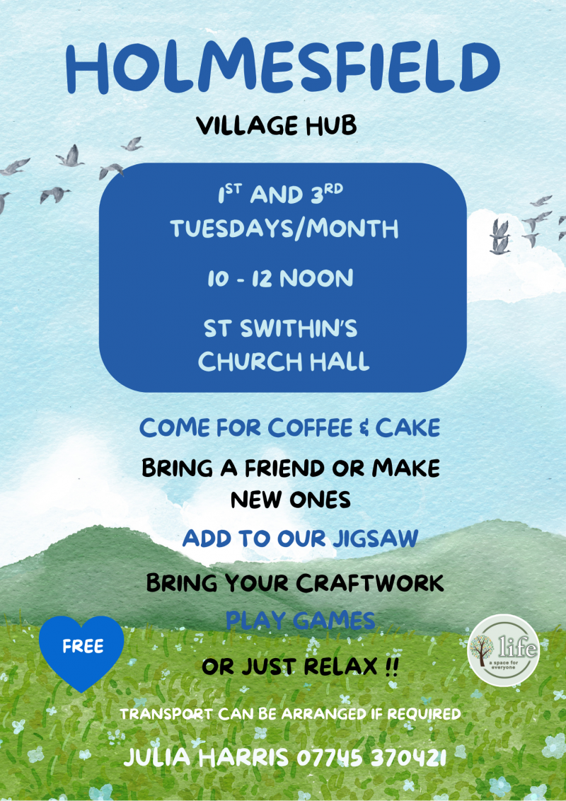 Holmesfield Village Hub flyer